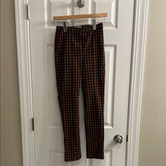 Urban Outfitters - Women’s Black and Brown Checkered Pants - Size 4 - Picture 1 of 7
